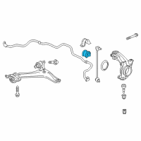 OEM 2015 Honda Accord Bush, Stabilizer Holder Diagram - 51306-T2B-A01