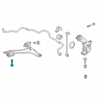 OEM 2015 Honda Accord Bolt, Flange 12X55 Diagram - 90181-T2A-A01