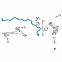 OEM Honda Spring, Stabilizer Front Diagram - 51300-T2A-A01