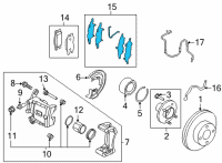 OEM Nissan Versa Disc Brake Kit Diagram - D1080-5RB0B