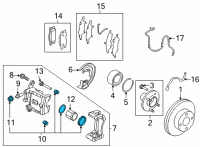 OEM 2018 Nissan Kicks Seal Kit-Disc Brake Diagram - D1120-4M400