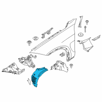 OEM 2016 BMW X6 Cover, Wheel Arch, Frontsection, Frontright Diagram - 51-71-7-333-522