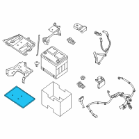 OEM 2014 Nissan Pathfinder Tray-Battery Diagram - 24428-EL00A