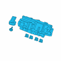 OEM 2019 Honda Passport Box Assembly, Fuse Diagram - 38200-TGS-A21