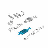 OEM 2002 Ford Escape Muffler Diagram - YL8Z-5230-CA