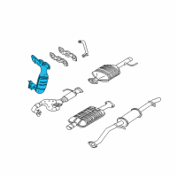 OEM Mercury Mariner Manifold Diagram - 5L8Z-5G232-CC