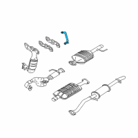 OEM 2002 Ford Escape EGR Tube Diagram - YL8Z-9D477-HA