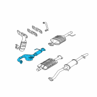 OEM 2003 Ford Escape Front Pipe Diagram - YL8Z-5E256-CB