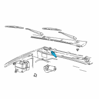 OEM 2003 Ford Explorer Sport Arm & Pivot Assembly Diagram - 6L5Z-17566-AA