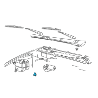 OEM Ford Crown Victoria Washer Pump Diagram - 8C3Z-17664-A