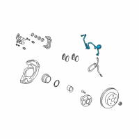 OEM 2014 Lexus RX450h Sensor, Speed, Front RH Diagram - 89542-0E080