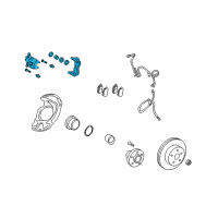 OEM Lexus NX200t Driver Disc Brake Cylinder Assembly Diagram - 47750-48110