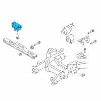 OEM Lincoln Navigator Transmission Mount Diagram - 9L1Z-6068-A