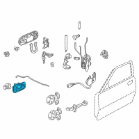 OEM Honda Handle Set, Left Front Inside (Classy Gray) Diagram - 72164-S10-A11ZA