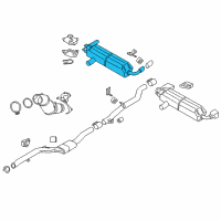 OEM 2018 BMW 530e Rear Muffler With Exhaust Flap Diagram - 18-30-8-658-507