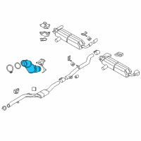 OEM BMW 540i Catalytic Converter Diagram - 18-32-8-685-969