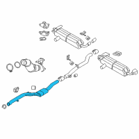 OEM 2018 BMW 530e xDrive Sedan Exchange Exhaust Pipe Catalyst Diagram - 18-30-8-658-505
