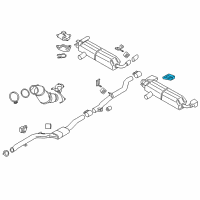 OEM 2020 BMW 530i xDrive Tailpipe Trim, Chrome, Left Diagram - 18-30-8-631-958