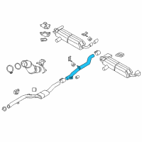 OEM 2022 BMW 530i xDrive Intermediate Pipe Diagram - 18-30-8-687-662