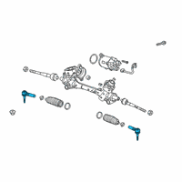 OEM 2019 Cadillac XT4 Outer Tie Rod Diagram - 84321068