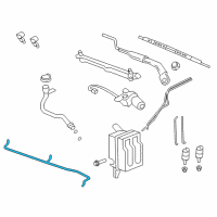 OEM 2012 Chevrolet Captiva Sport Washer Hose Diagram - 96673299