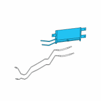 OEM Dodge Ram 1500 Transmission Oil Cooler Diagram - 5290415AB