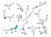 OEM 2021 Lexus LC500 Hose, Radiator, NO.3 Diagram - 16573-31120