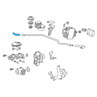 OEM Honda Hose, Reservoir Tank (C) Diagram - 46675-T3Z-A10