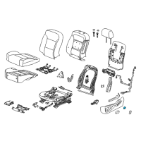 OEM 2015 Cadillac Escalade Seat Switch Knob Diagram - 22748565