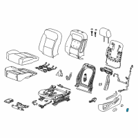 OEM 2015 Chevrolet Silverado 3500 HD Seat Switch Knob Diagram - 22847900