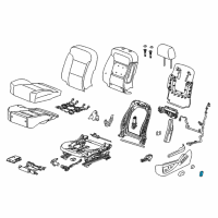 OEM 2017 Cadillac Escalade ESV Seat Switch Knob Diagram - 22847900