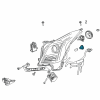 OEM Cadillac Signal Bulb Socket Diagram - 22791377
