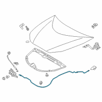 OEM 2020 Toyota Prius Release Cable Diagram - 53630-47081