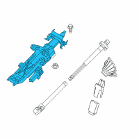 OEM 2017 BMW 530i Steering Wheel Column Adjustment, Electric. Diagram - 32-30-6-894-879