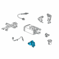 OEM Honda Accord Valve Assembly, Rotary Air Control Diagram - 36460-PAA-A01