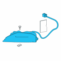 OEM Infiniti Turn Signal Lamp Assy-Front, LH Diagram - 26135-5ZA0A