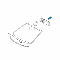 OEM 2016 Toyota Mirai Mirror Inside Cover Diagram - 87818-0W050