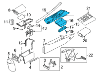 OEM Hyundai Cover Assembly-Console UPR Diagram - 84603-AB000-NNB
