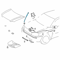 OEM 2005 Toyota Highlander Support Rod Diagram - 53440-48022