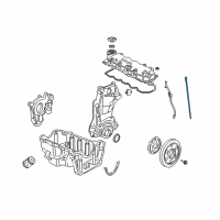 OEM Honda Civic Dipstick, Oil Diagram - 15650-PZA-004