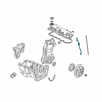 OEM 2003 Honda Civic Pipe, Oil Level Diagram - 11110-PZA-000