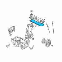 OEM 2004 Honda Civic Gasket, Cylinder Head Cover Diagram - 12341-PZA-000