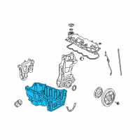 OEM 2005 Honda Civic Pan Assembly, Oil Diagram - 11200-PZA-000