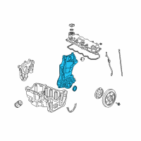 OEM Honda Civic Case Assembly, Chain Diagram - 11410-PZA-000