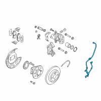 OEM 2013 Hyundai Elantra GT Sensor Assembly-Abs Real Wheel , LH Diagram - 59910-A5300