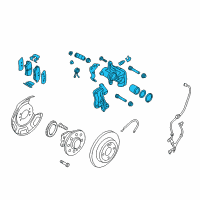 OEM 2016 Hyundai Elantra GT Disc Brake Assembly-Rear, RH Diagram - 58400-A5330