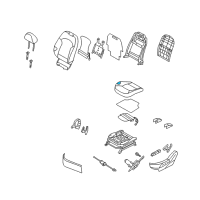 OEM 2012 Hyundai Tucson Pad Assembly-Front Seat Cushion Passenge Diagram - 88150-2S001