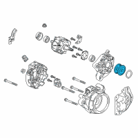 OEM 2019 Honda CR-V Pulley Complete Decou Diagram - 31141-5X6-J01