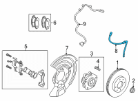 OEM Nissan Rogue Hose Assy-Brake, Front Diagram - 46210-6RA0A