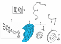 OEM 2021 Nissan Rogue Baffle Plate Diagram - 41151-6RA0A